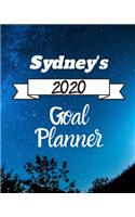 Sydney's 2020 Goal Planner: 2020 New Year Planner Goal Journal Gift for Sydney / Notebook / Diary / Unique Greeting Card Alternative