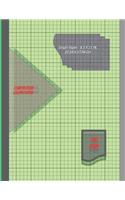 Graph Paper Notebook 8.5 x 11 IN, 21.59 x 27.94 cm: 1/4 inch thin (0.5pt) &1 inch thicker (1pt) light gray grid lines perfect binding, non-perforated, Double-sided Composition Graph Paper, Coordinate (2 Graph Paper Notebook 8.5 X 11 in)