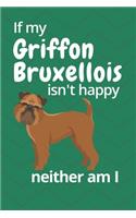 If my Griffon Bruxellois isn't happy neither am I: For Griffon Bruxellois Dog Fans