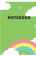 Notebook: 5 star Lined Notebook, 6" x 9" for University & Academy for Writing and Notes. Cute Diary. 120 pages.