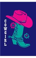 Cowgirl: Western Journal Rodeo Country Show Lover Note-Taking Planner Book, Cowgirls Gifts, Birthday Present