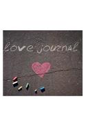 Love chalk valentine's blank journal