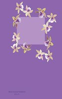 Blank Journal Notebook: Soft Lilac covered Journal with Iris Flowers, 110 Blank pages 8.5x11