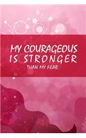 My courageous is stronger than my fear