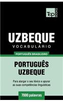 Vocabulário Português Brasileiro-Uzbeque - 7000 palavras