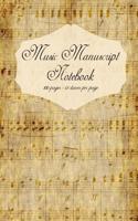 Music Manuscript Notebook