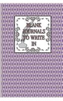 Blank Journals To Write In
