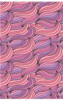 Bullet Journal Abstract Waves Pinks: 162 Numbered Pages with 150 Dot Grid Pages, 6 Index Pages and 2 Key Pages in Easy to Carry 5.5 X 8.5 Size.