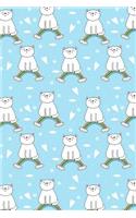 Journal Notebook For Cat Lovers White Cats Sitting On Rainbows