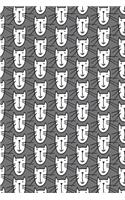 Bullet Journal Notebook for Cat Lovers Smiley Cats Pattern 10: 112 Page Numbered Graph Style Grid Bullet Journal with Index Pages and Key Pages in Portable 6 X 9 Size.