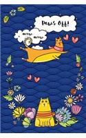 Bullet Journal Notebook for Cat Lovers Funny Flying Cartoon Cat 6: 162 Numbered Pages with 150 Dot Grid Pages, 6 Index Pages and 2 Key Pages for Journaling, Writing, Planning and Doodling, for Women, Men, Kids, 160 