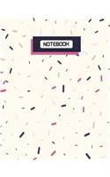 Notebook: Toppings Decorative Sugars Cover, Extra large (8.5 x 11) inches, 110 pages, White paper, bullet55p and grap55p(1 Toppings Decorative Sugars Cover)