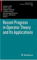 Recent Progress in Operator Theory and Its Applications