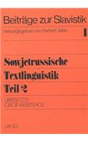Sowjetrussische Textlinguistik