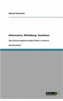Information, Mitteilung, Verstehen