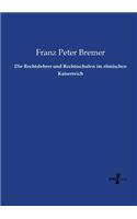 Rechtslehrer und Rechtsschulen im römischen Kaiserreich