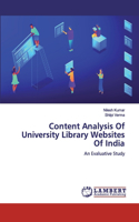 Content Analysis Of University Library Websites Of India