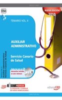 Auxiliar Administrativo del Servicio Canario de Salud. Temario Vol. II. (Coleccion 1158) (Spanish Edition)