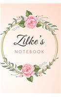 Zilke's Customized Floral Notebook / Journal 6x9 Ruled Lined 120 Pages School Degree Student Graduation university