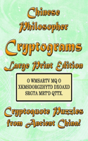 Chinese Philosopher Cryptograms Large Print Edition