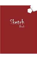Sketchbook Large 8 x 10 Premium, Uncoated (75 gsm) Paper, Ox-Red Cover
