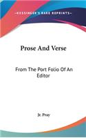 Prose And Verse