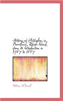 History of Methodism in Providence, Rhode Island, from Its Introduction in 1787 to 1887