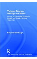 Thomas Salmon: Writings on Music