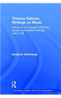 Thomas Salmon: Writings on Music