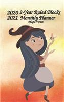 2020-2021 2-Year Ruled Blocks Monthly Planner Magic Forest: Pocket / Wallet Size 24-Month Planner Ruled Planner Calendar with Holidays Perfect Tool for Time Management, Planning, Organizing, Goals Setting and