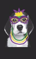 Beagle Notebook - Mardi Gras Gift for Beagle Lovers - Beagle Journal