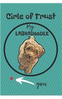 Circle of Trust My Labradoodle Blank Lined Notebook Journal: A daily diary, composition or log book, gift idea for people who love Labradoodle dogs!!