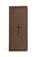 CSB Large Print Personal Size Reference Bible, Brown Leathertouch