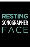 Resting Sonographer Face: Blank Lined Novelty Office Humor Themed Notebook to Write In: With a Practical and Versatile Wide Rule Interior