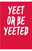 Yeet or Be Yeeted: Graph Paper Notebook 6x9 120 Pages