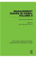 Management Issues in China: Volume 2