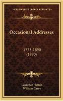 Occasional Addresses