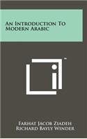 Introduction To Modern Arabic