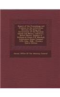 Report of the Proceedings and Evidence in the Arbitration Between the King and Government of the Hawaiian Islands and Messrs. Ladd & Co., Before Messr
