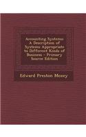 Accounting Systems: A Description of Systems Appropriate to Different Kinds of Business
