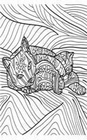 Color My Cover Cat Journal - Cat and Kitten: 100 page 6" x 9" Ruled Notebook: Coloring Journal, Blank Notebook, Blank Journal, Lined Notebook, Blank Diary