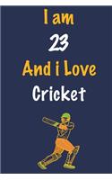 I am 23 And i Love Cricket