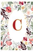 C: Cute Initial Monogram Letter C To Do List Notebook