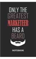 Only The Greatest Marketeer Has A Beard Notebook