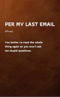 Per My Last Email