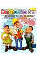 Construction Site Coloring Book