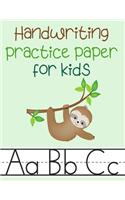 Handwriting Practice Paper for Kids