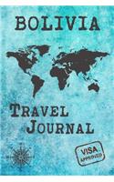 Bolivia Travel Journal: Notebook 120 Pages 6x9 Inches - Vacation Trip Planner Travel Diary Farewell Gift Holiday Planner