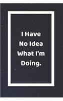 I Have No Idea What I'm Doing
