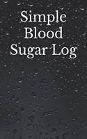 Simple Blood Sugar Log